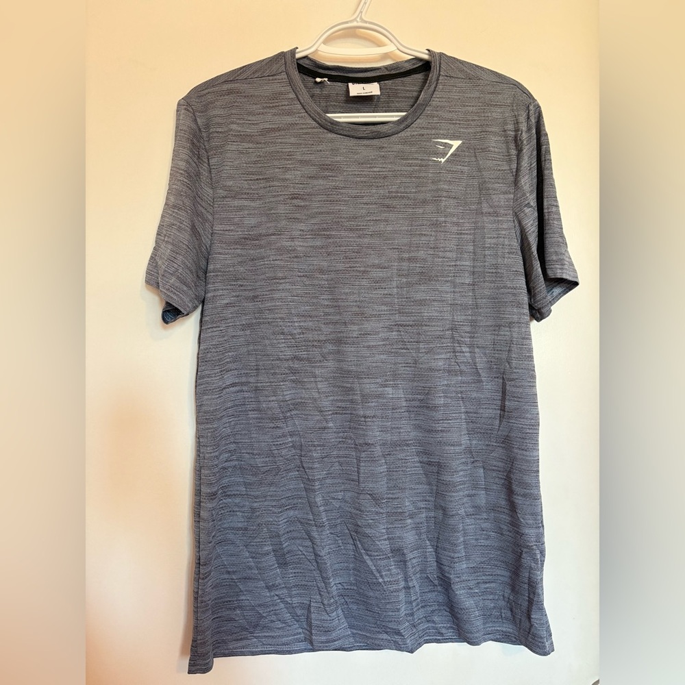 GYMSHARK MENS ARRIVAL MARL T-SHIRT LARGE